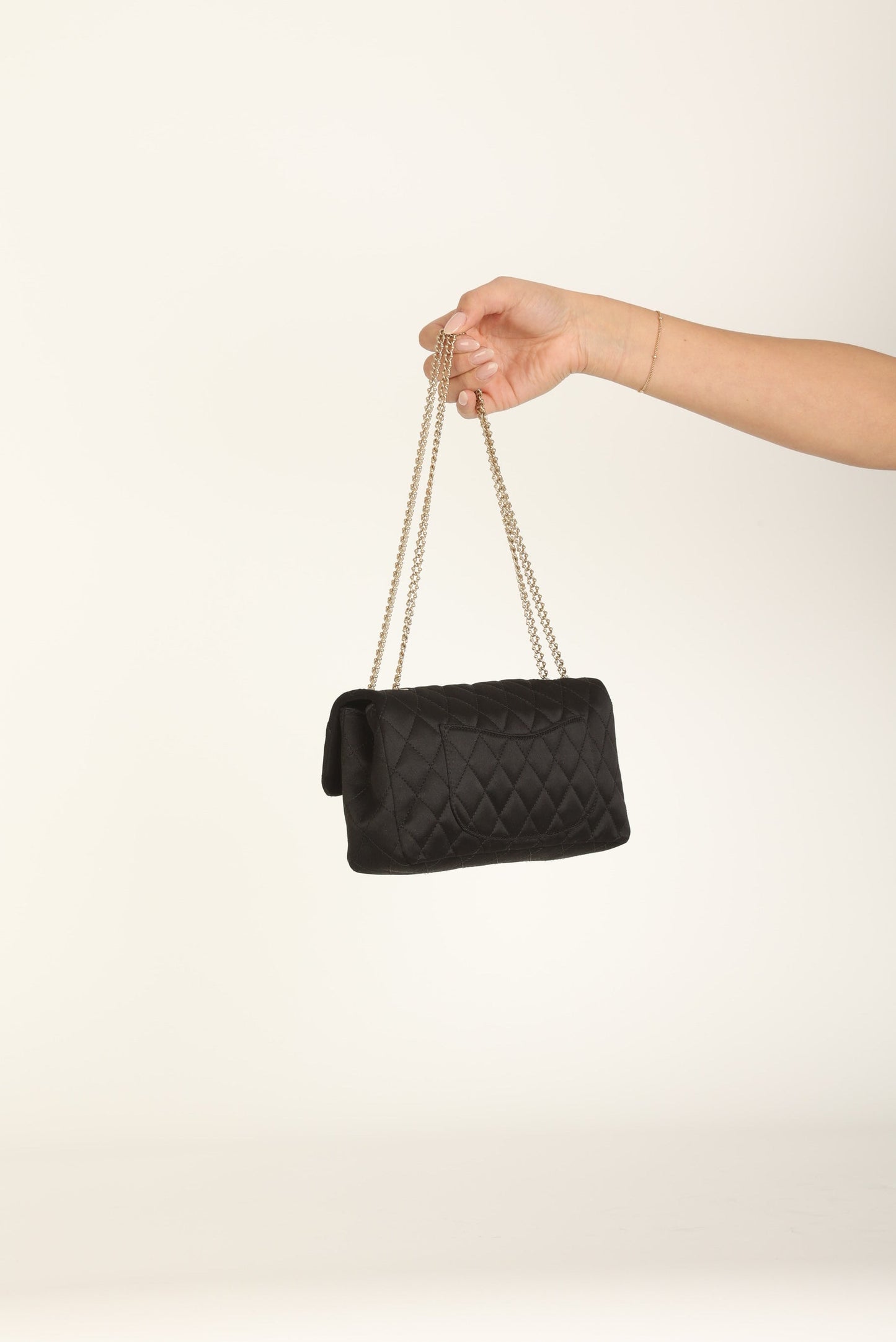 Extremely Rare Chanel 2008 Satin Gemstone East West