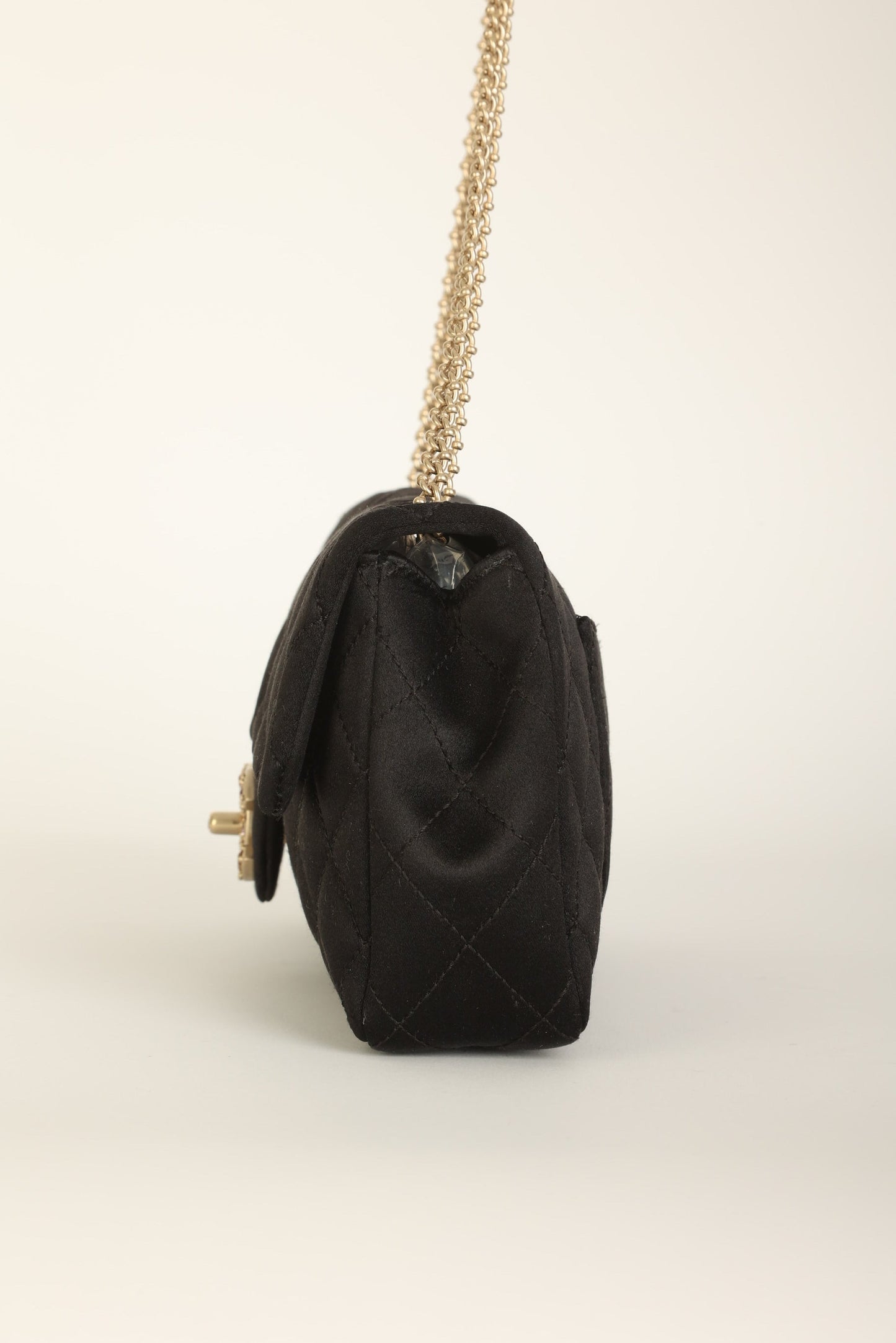 Extremely Rare Chanel 2008 Satin Gemstone East West
