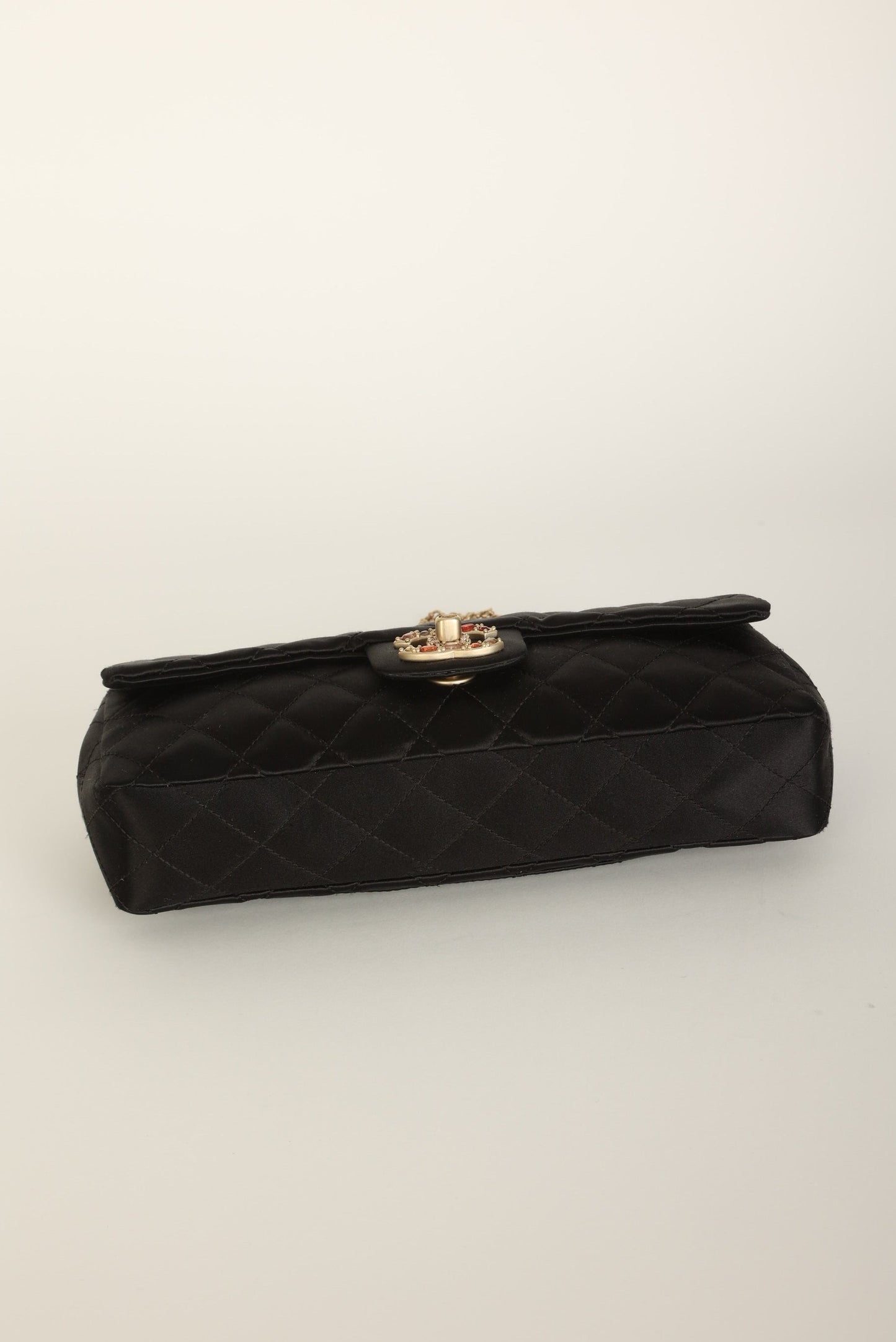 Extremely Rare Chanel 2008 Satin Gemstone East West