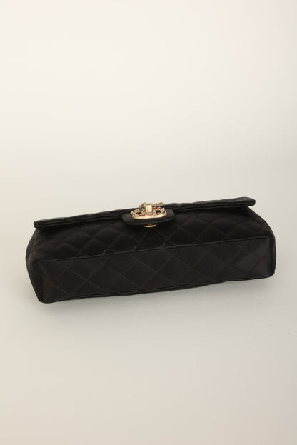 Extremely Rare Chanel 2008 Satin Gemstone East West