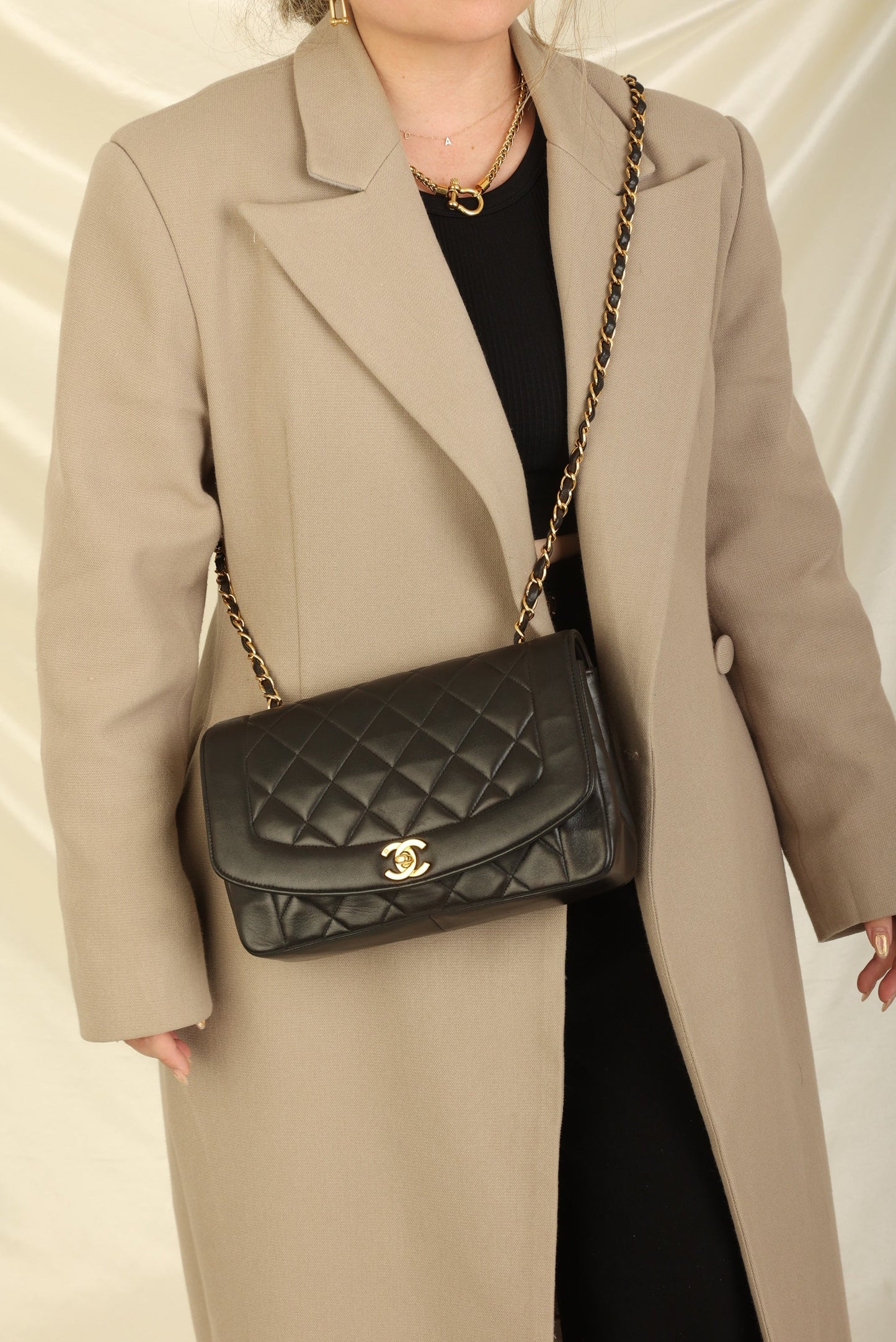 Chanel 1994 Lambskin Medium Diana