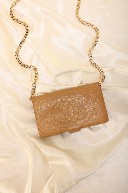 Chanel Caviar Timeless Wallet on Chain