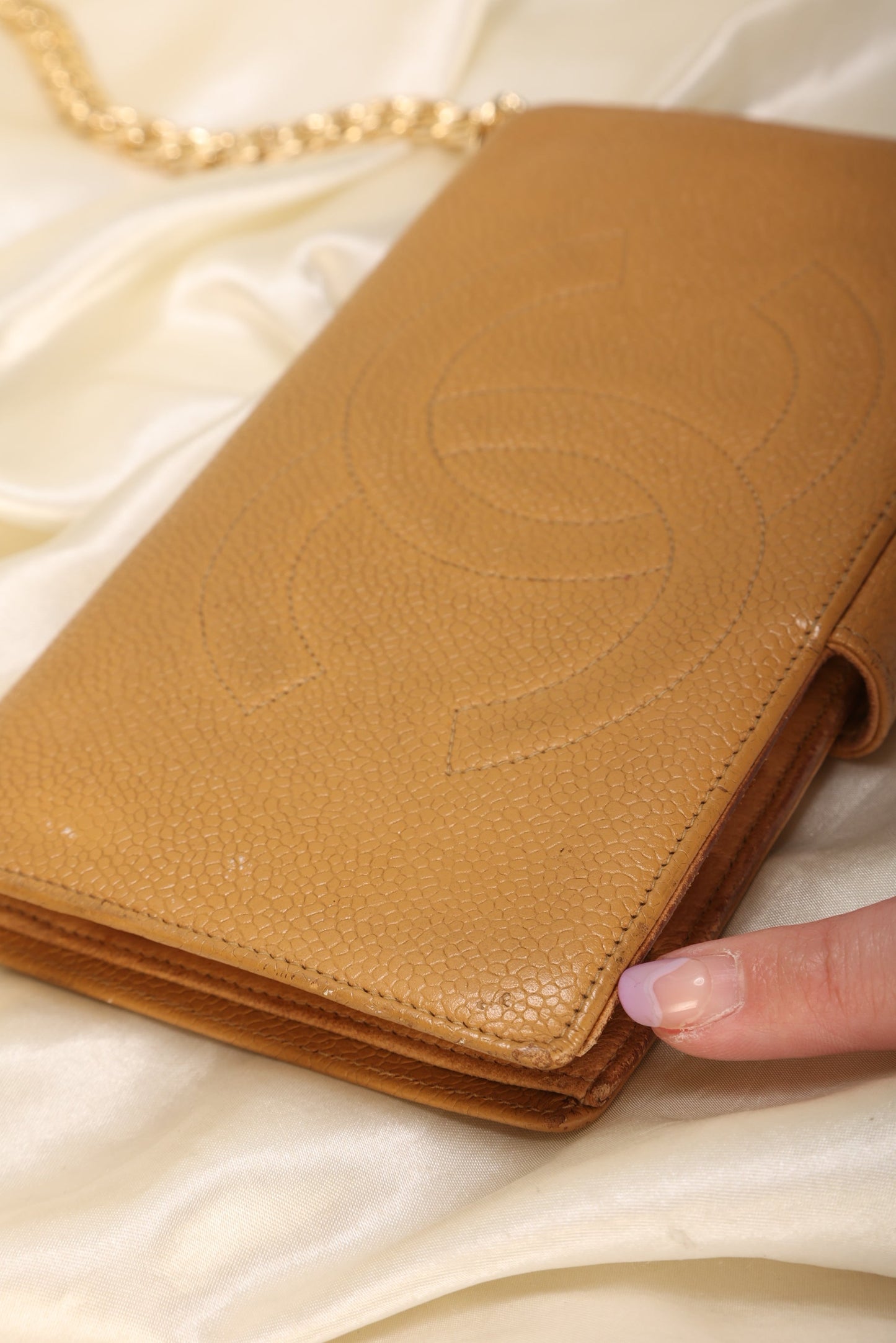 Chanel Caviar Timeless Wallet on Chain