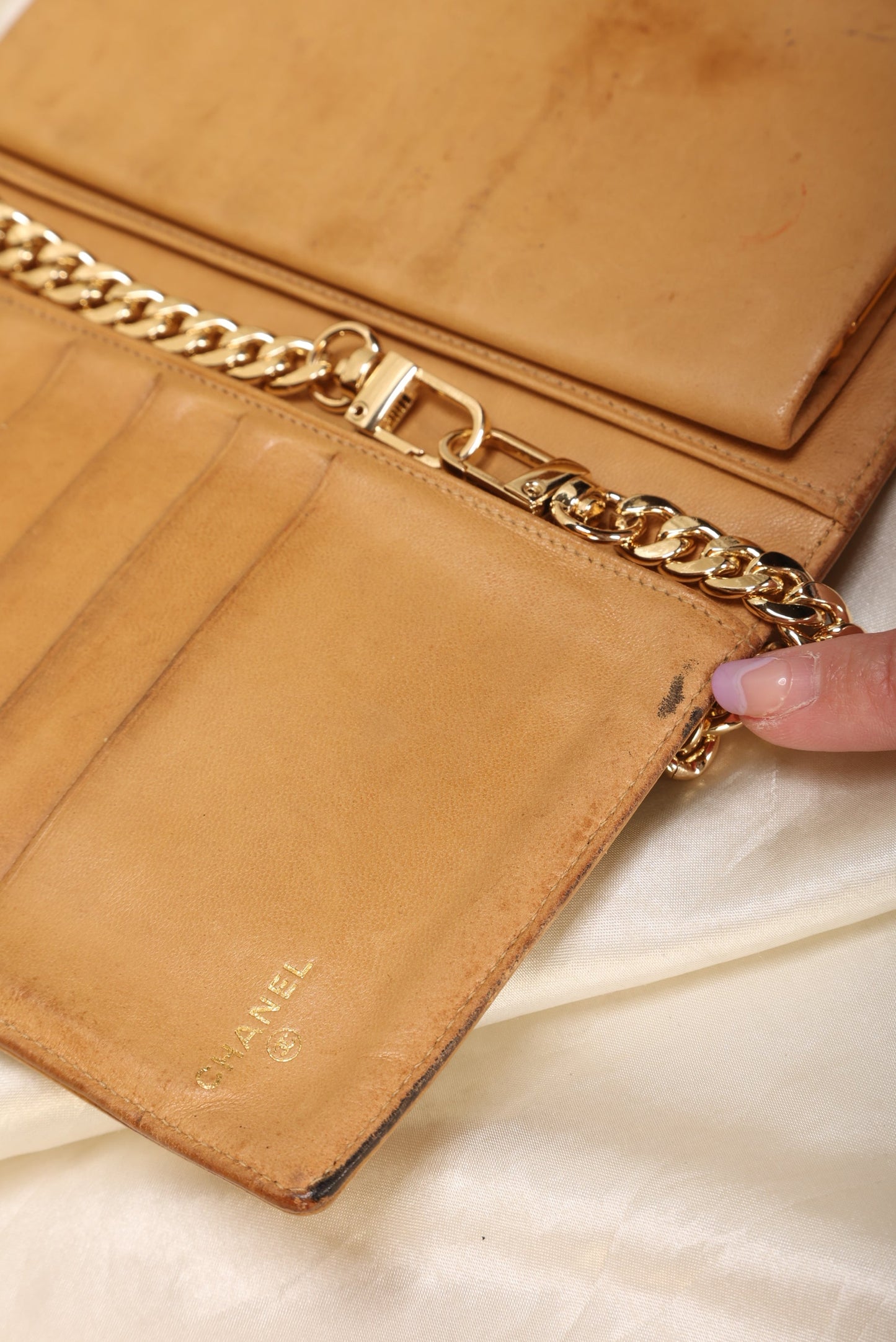 Chanel Caviar Timeless Wallet on Chain