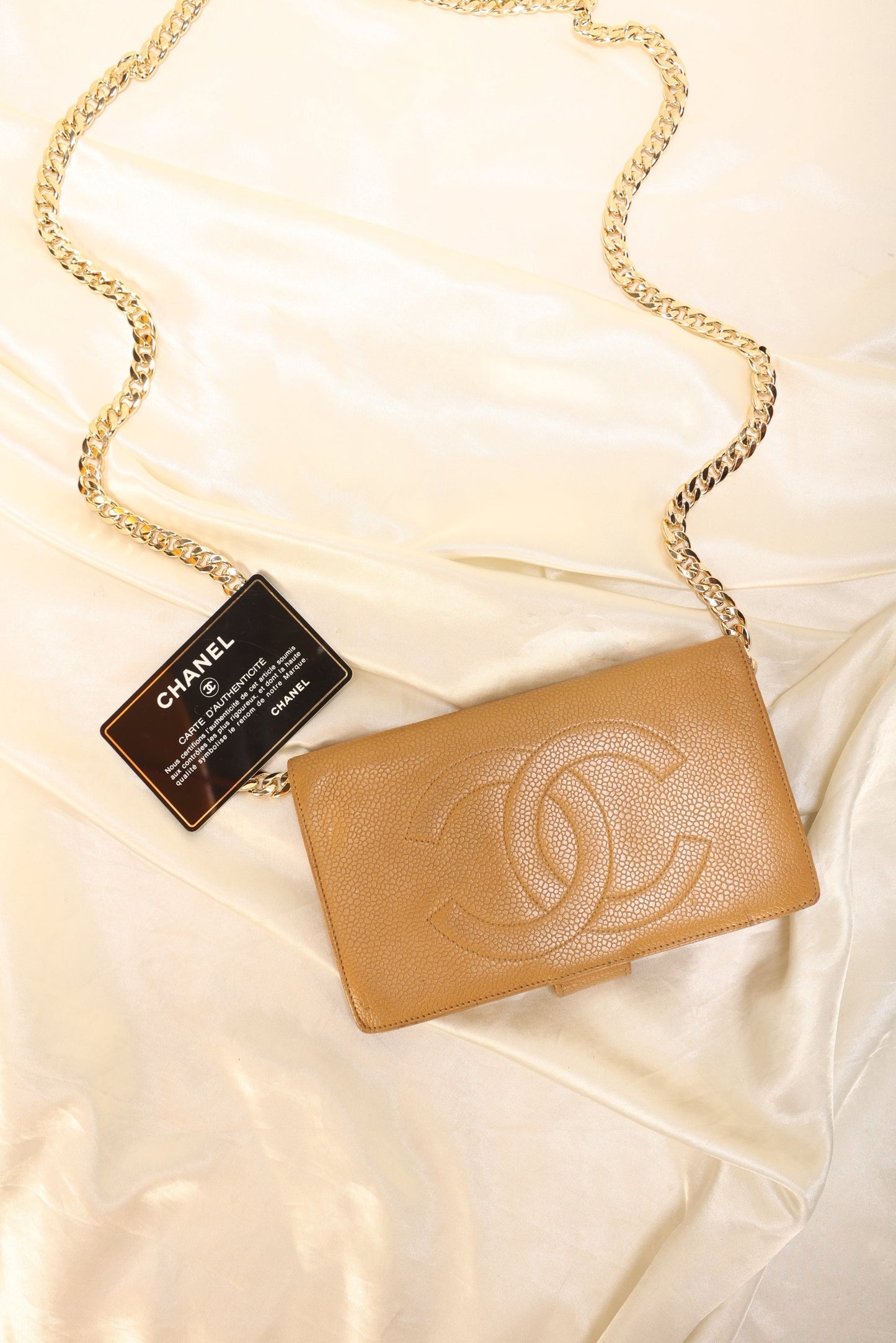 Chanel Caviar Timeless Wallet on Chain