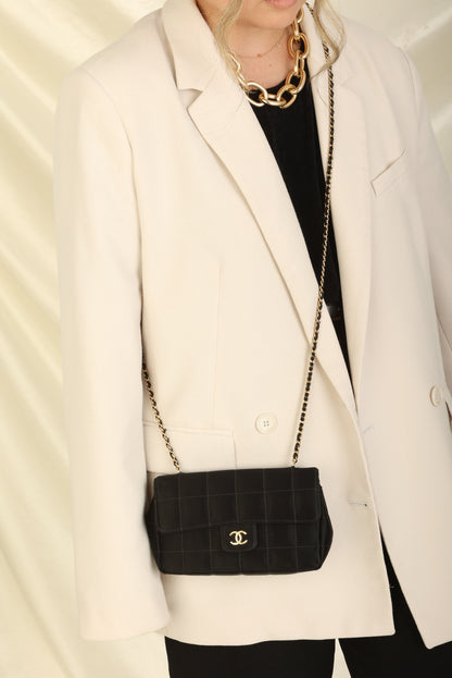 Chanel Satin Mini Chocolate Bar Flap