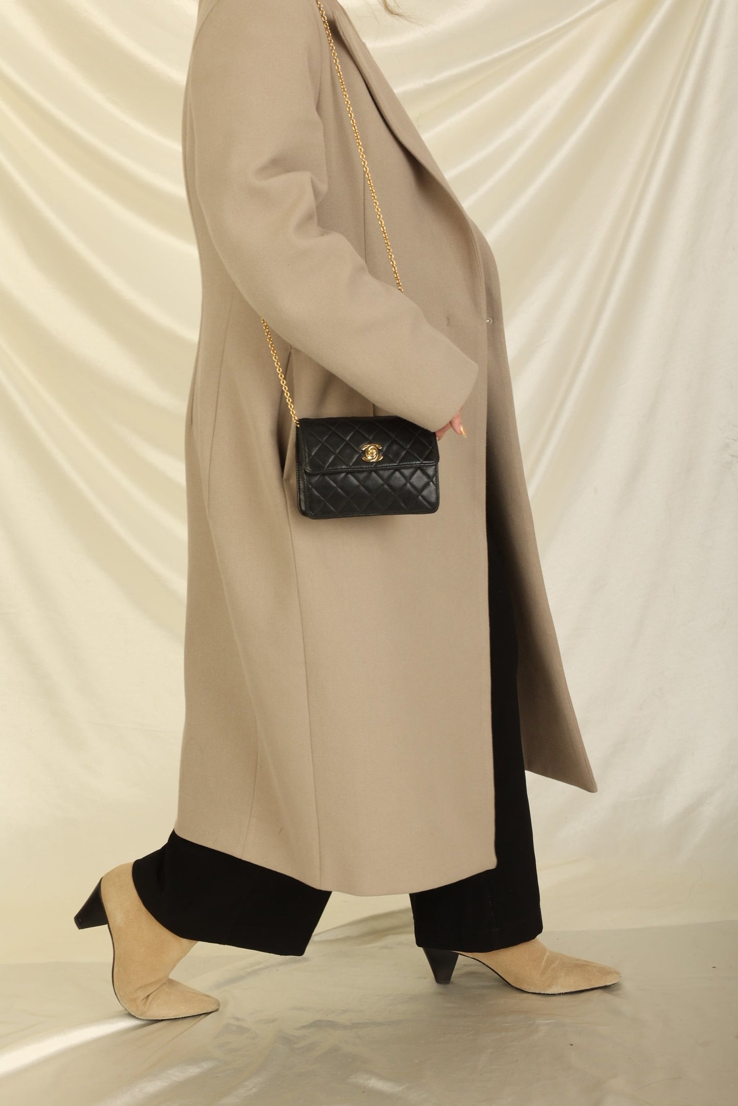 Extremely Rare Chanel 1991 Lambskin Mini Chain Flap