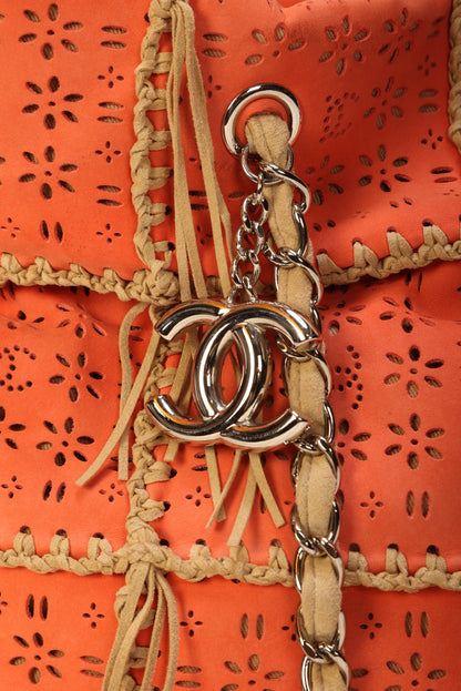Extremely Rare Chanel Suede Fringe Tote
