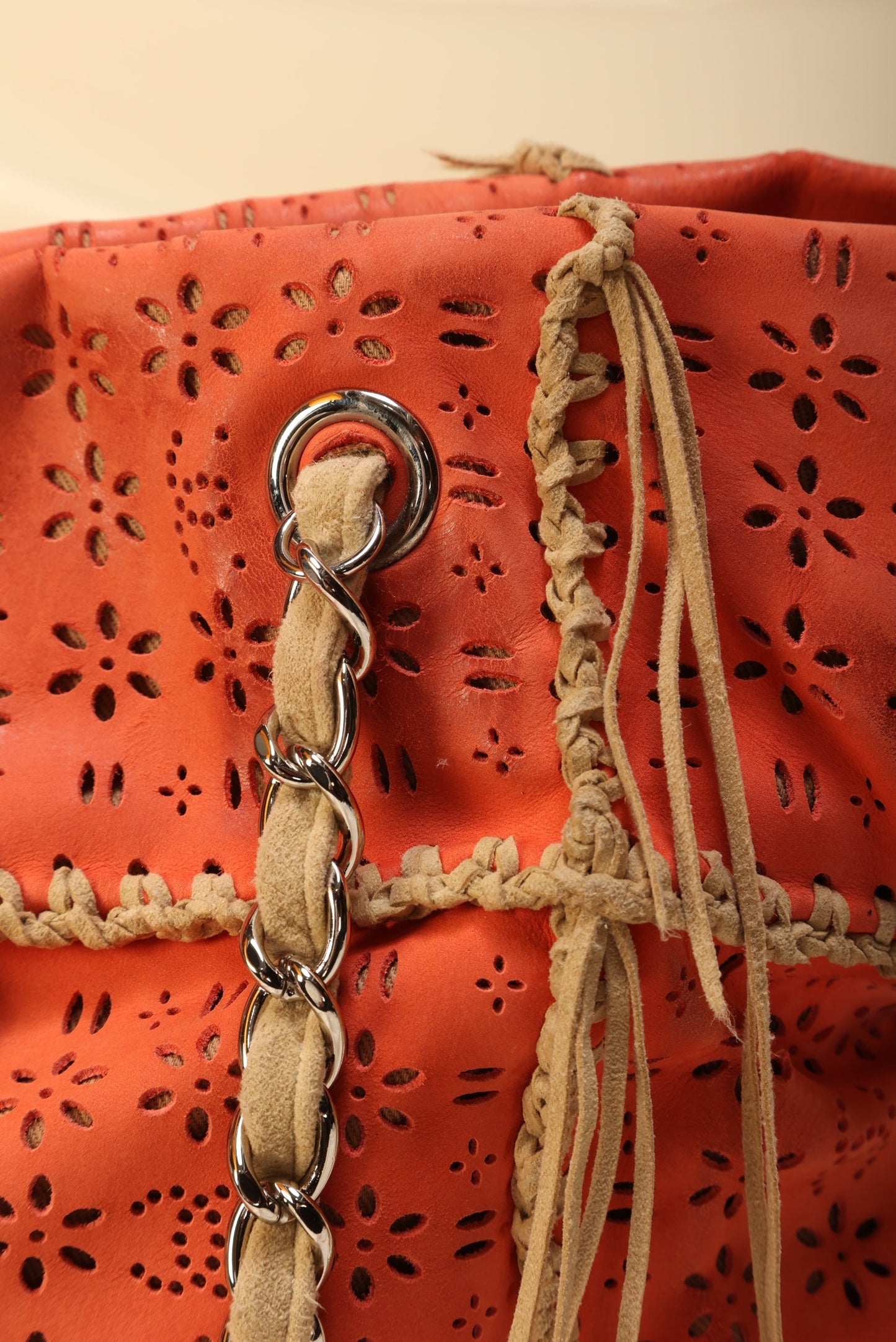 Extremely Rare Chanel Suede Fringe Tote