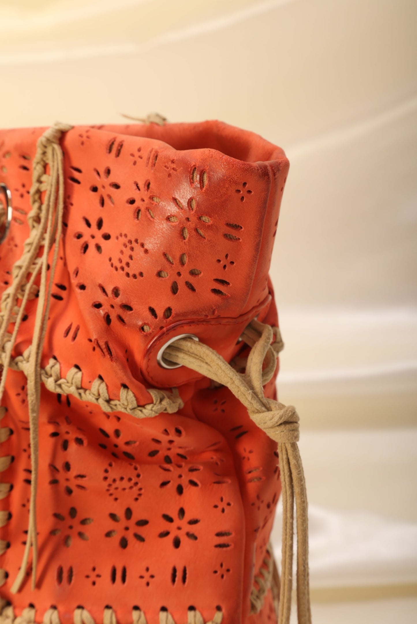 Extremely Rare Chanel Suede Fringe Tote