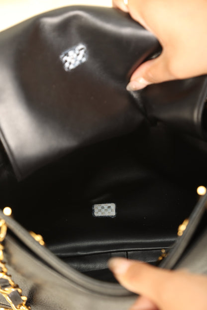 Chanel Caviar Mini Logo Tote