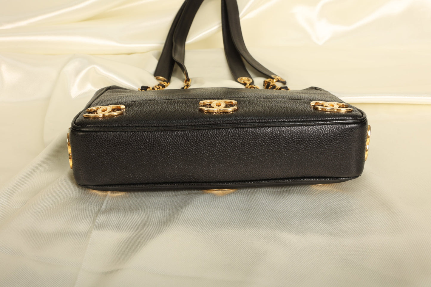 Chanel Caviar Mini Logo Tote