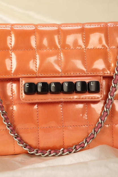 Chanel Patent Square Quilt Pochette