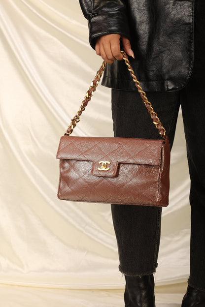 Chanel Caviar Iridescent Flap Bag