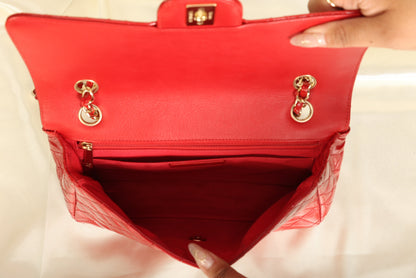 Extremely Rare Chanel Patent Charm Flap Bag