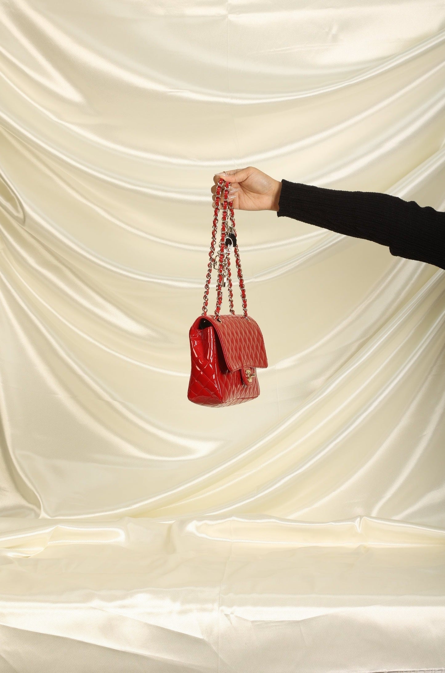 Extremely Rare Chanel Patent Charm Flap Bag