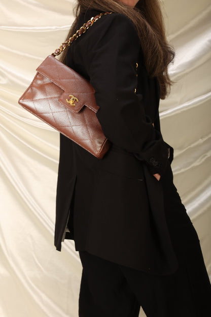 Chanel Caviar Iridescent Flap Bag
