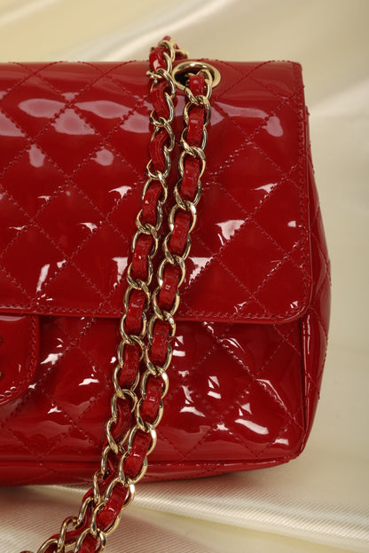 Extremely Rare Chanel Patent Charm Flap Bag