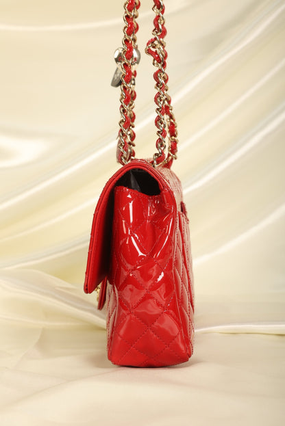 Extremely Rare Chanel Patent Charm Flap Bag