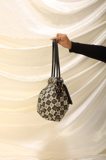 Chanel Canvas Camellia Tote