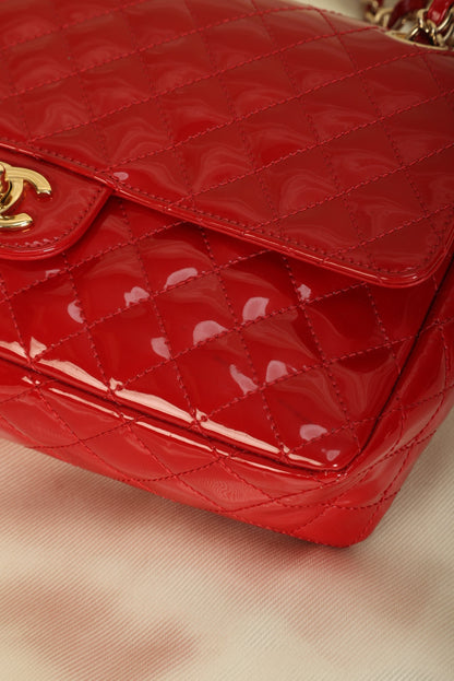 Extremely Rare Chanel Patent Charm Flap Bag