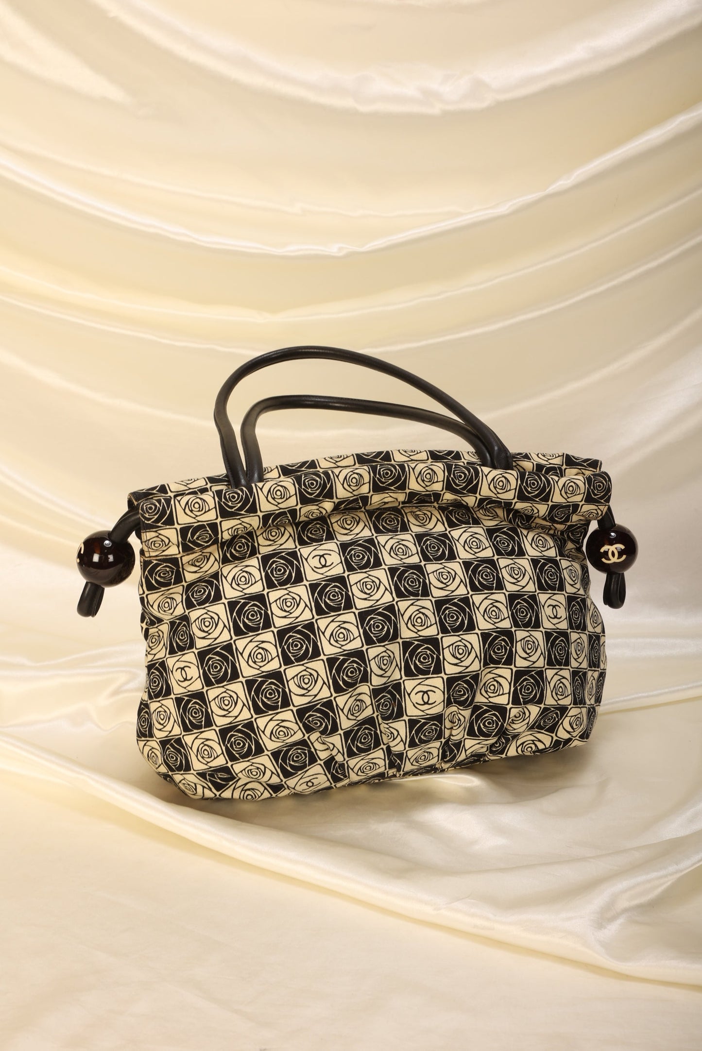 Chanel Canvas Camellia Tote