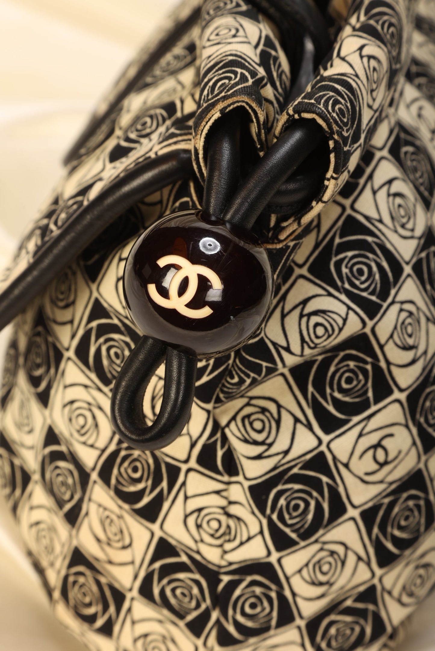 Chanel Canvas Camellia Tote