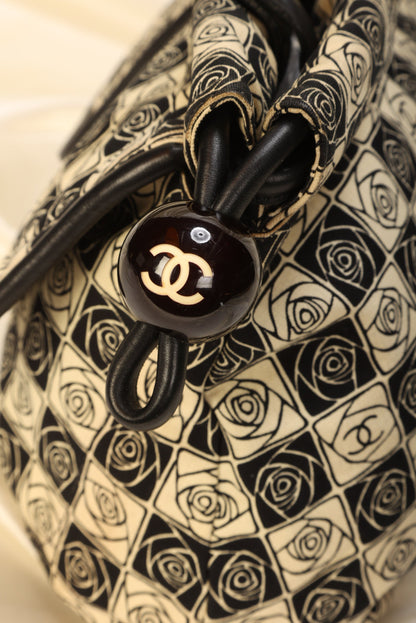 Chanel Canvas Camellia Tote