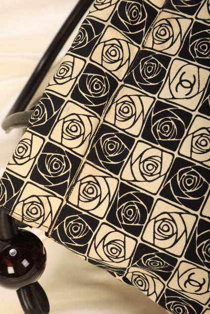 Chanel Canvas Camellia Tote