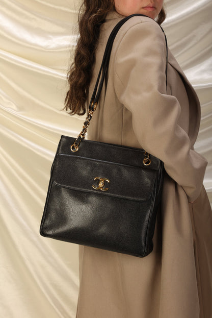 Chanel Caviar Double-Sided Tote