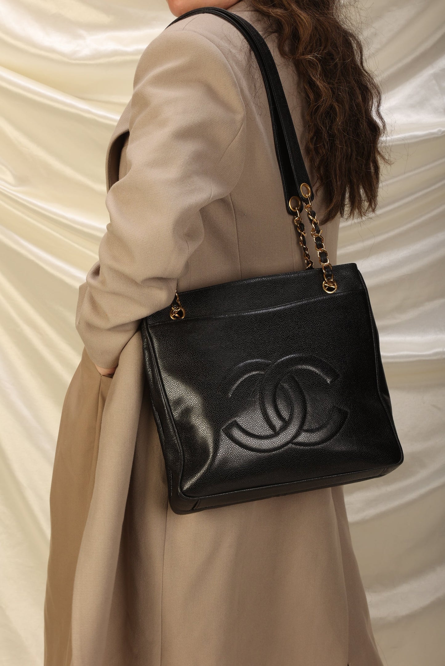 Chanel Caviar Double-Sided Tote