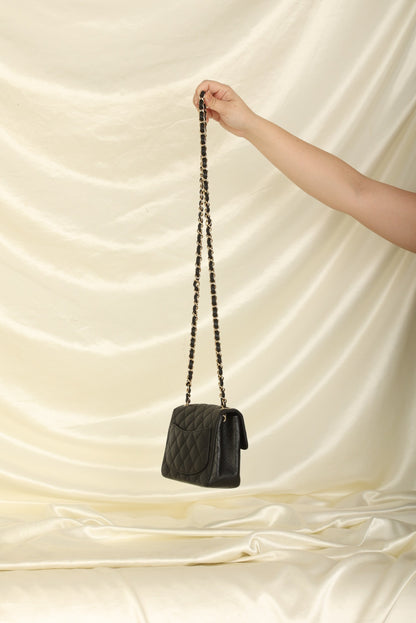 Extremely Rare Chanel 2006 Caviar Mini Square Flap