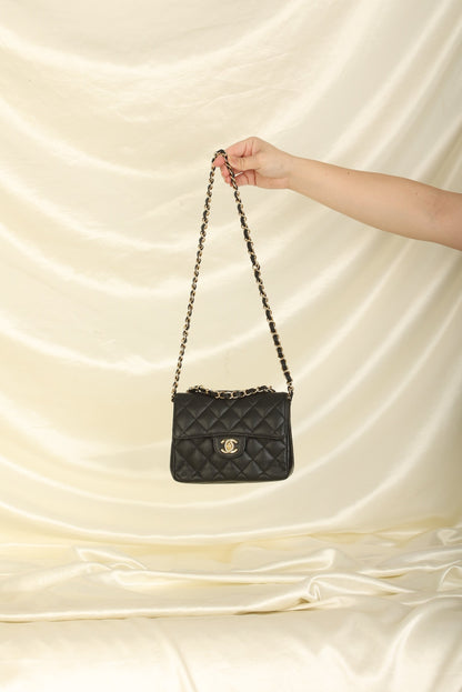 Extremely Rare Chanel 2006 Caviar Mini Square Flap