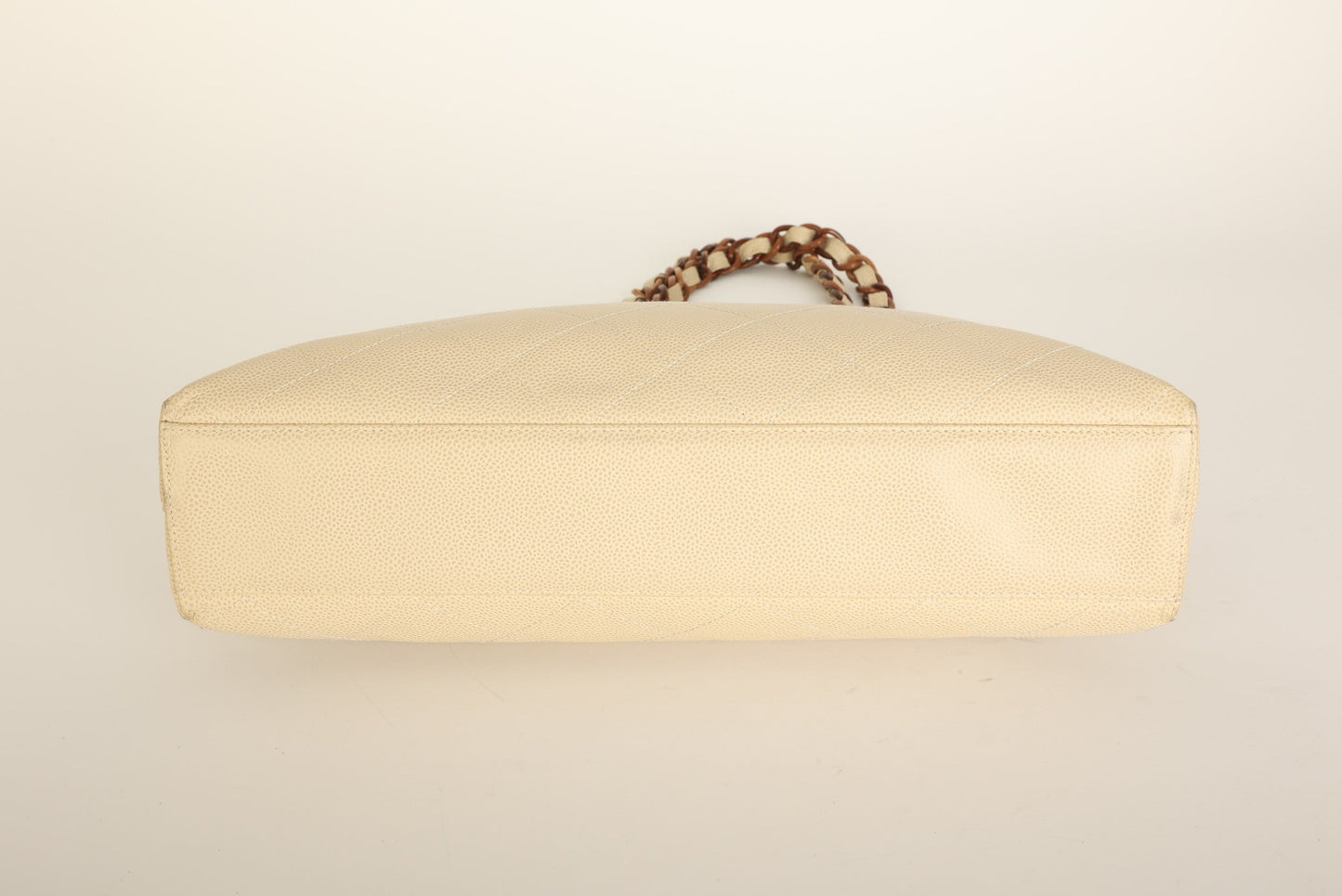 Chanel 2000 Caviar Wood Chain Tote