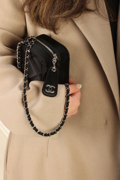 Chanel Satin Mini Box Bracelet Bag
