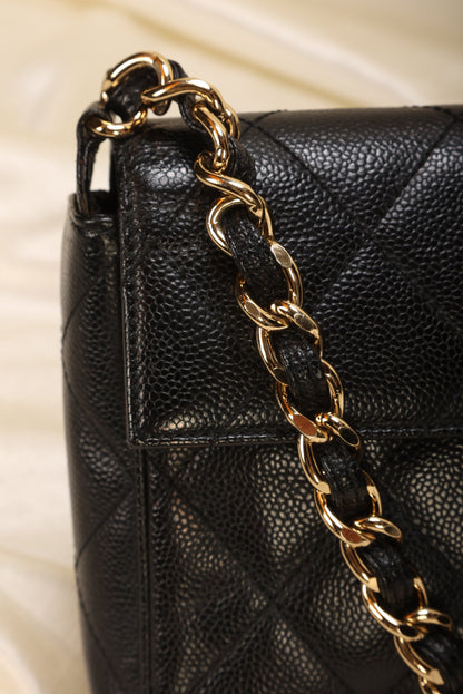 Chanel Caviar Turnlock Flap Bag