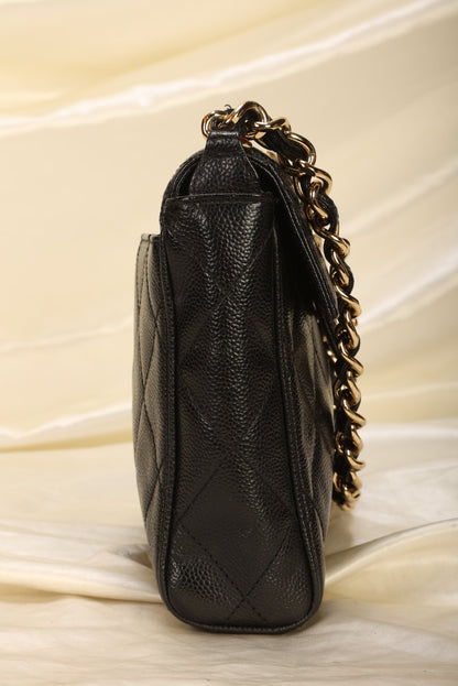 Chanel Caviar Turnlock Flap Bag