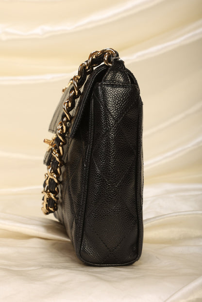 Chanel Caviar Turnlock Flap Bag