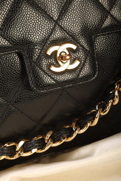 Chanel Caviar Turnlock Flap Bag
