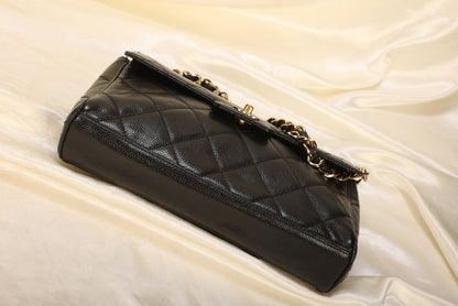 Chanel Caviar Turnlock Flap Bag