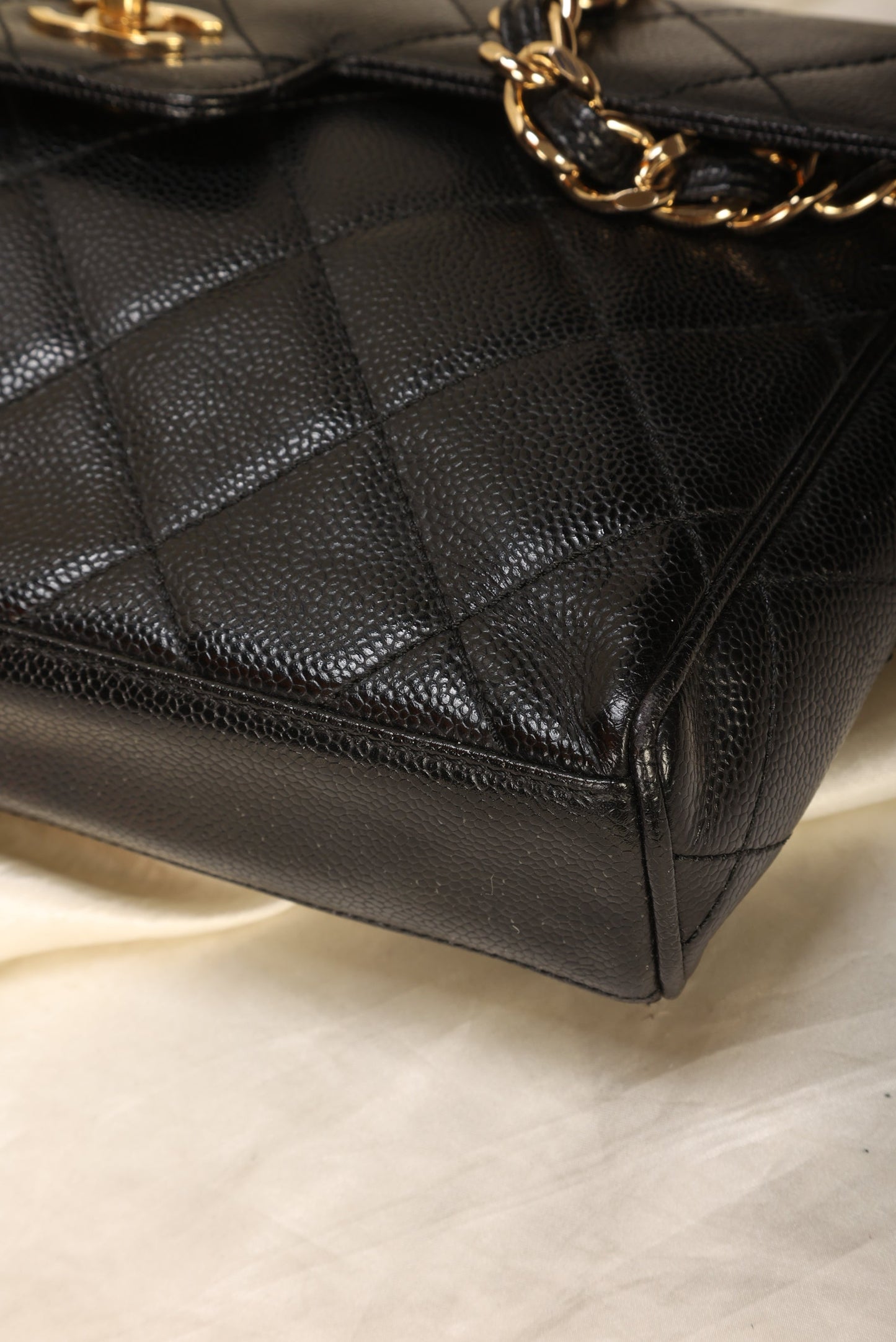 Chanel Caviar Turnlock Flap Bag