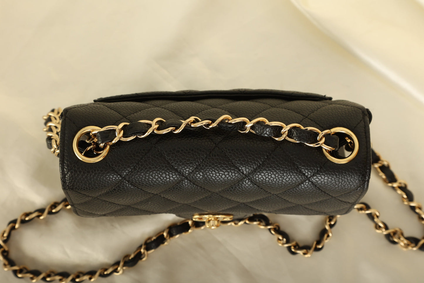 Extremely Rare Chanel 2006 Caviar Mini Square Flap
