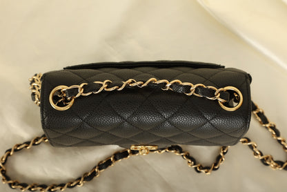 Extremely Rare Chanel 2006 Caviar Mini Square Flap