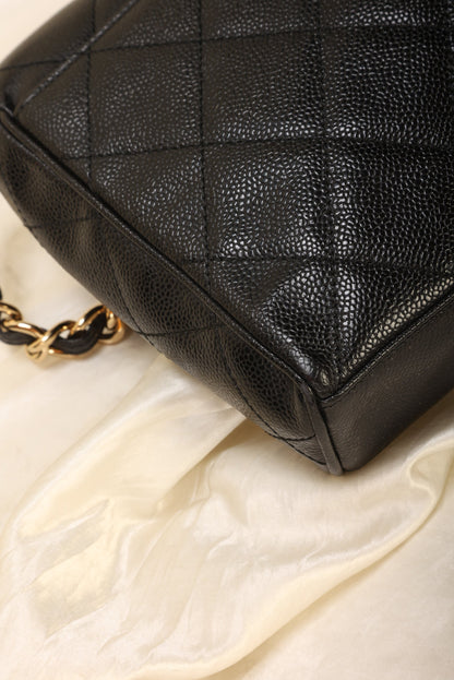 Chanel Caviar Turnlock Flap Bag