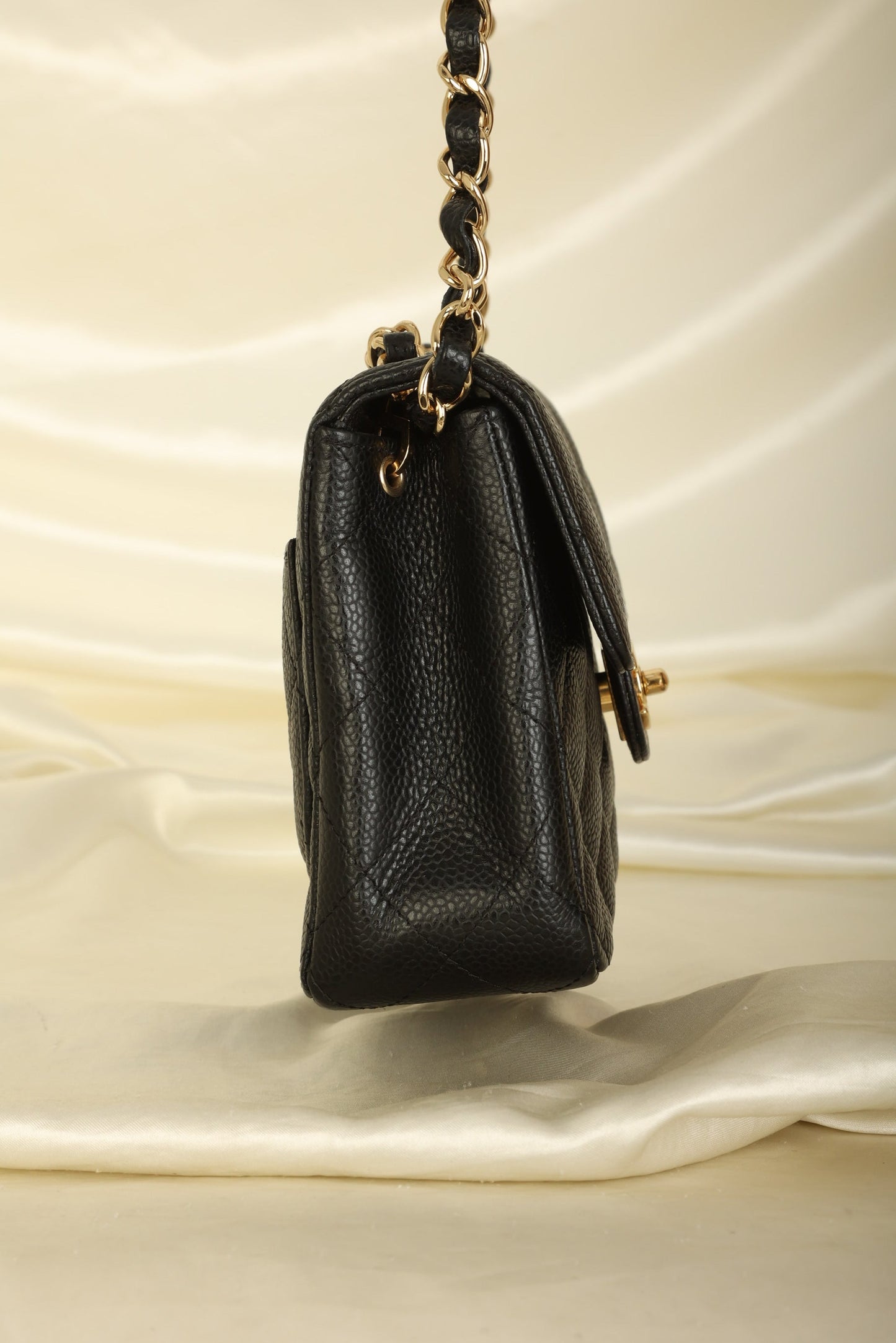 Extremely Rare Chanel 2006 Caviar Mini Square Flap