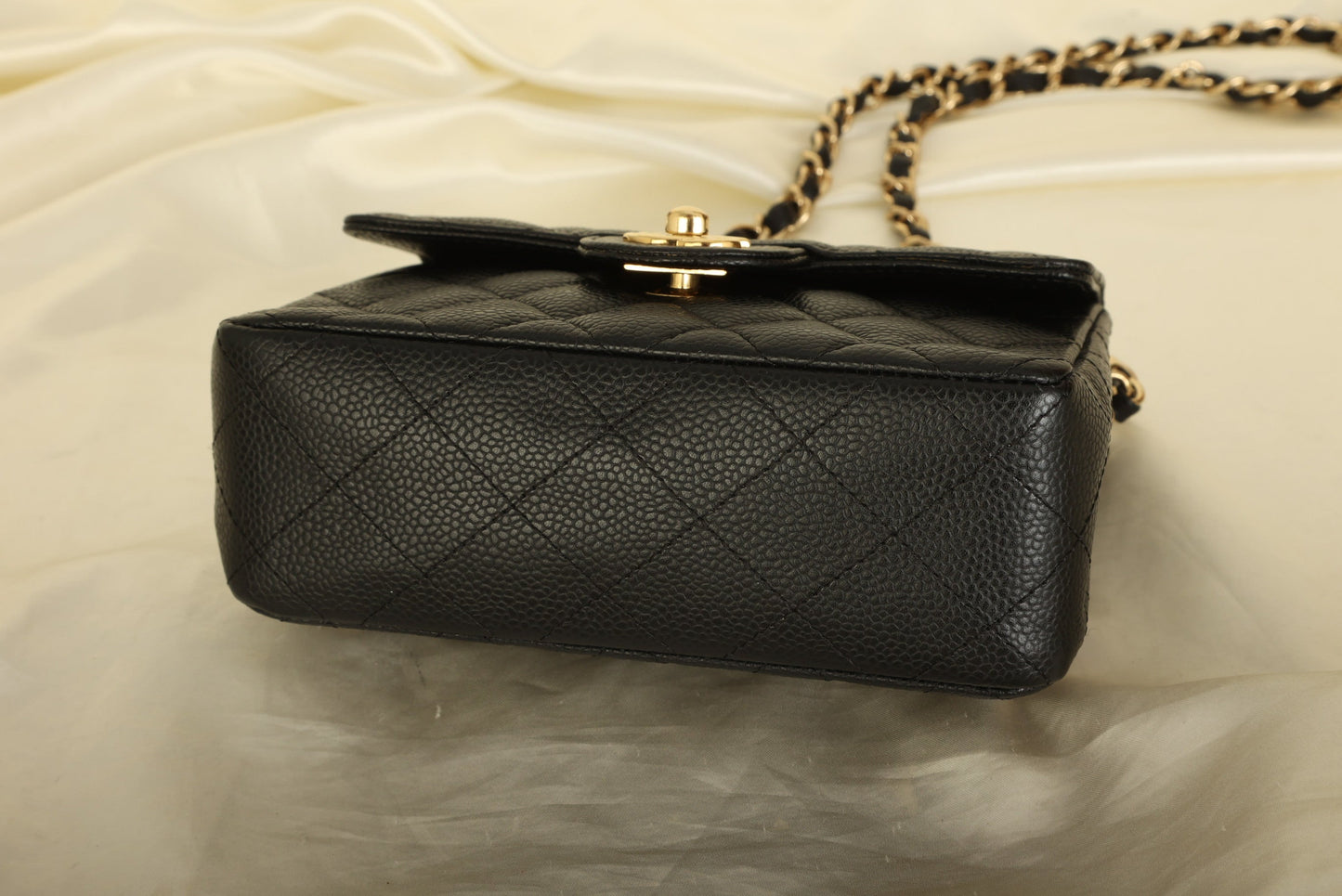 Extremely Rare Chanel 2006 Caviar Mini Square Flap