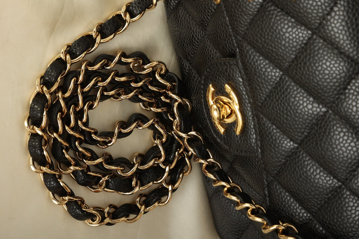 Extremely Rare Chanel 2006 Caviar Mini Square Flap
