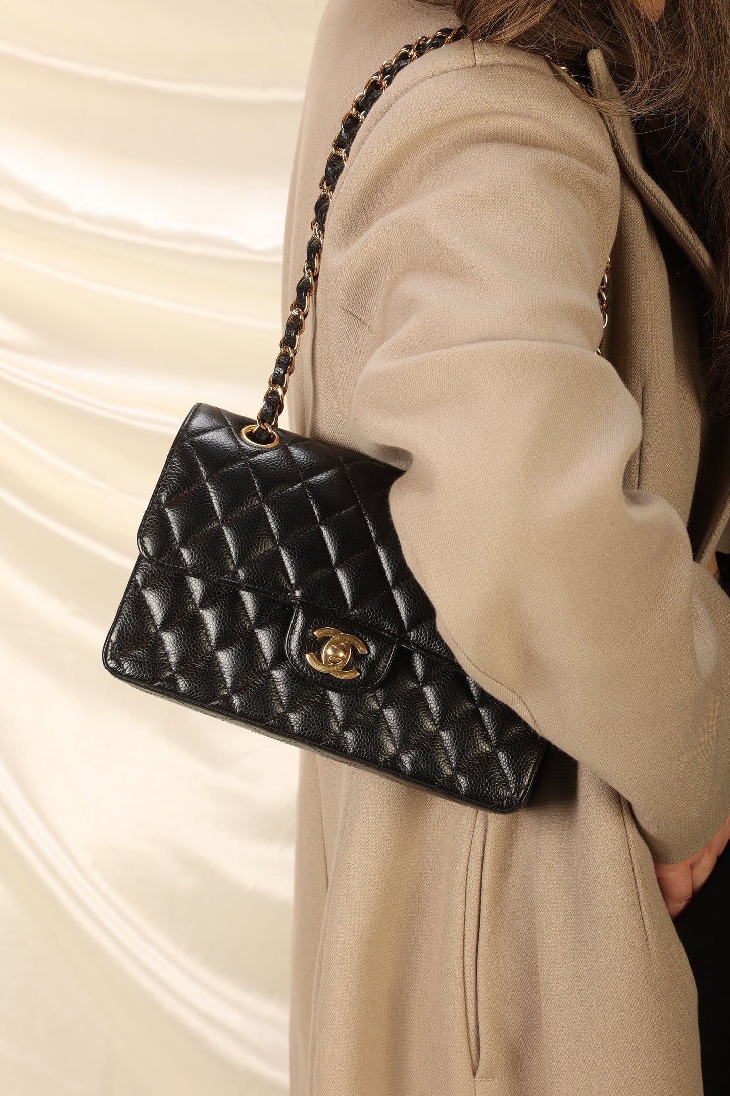 Chanel 2020 Caviar Small Double Flap