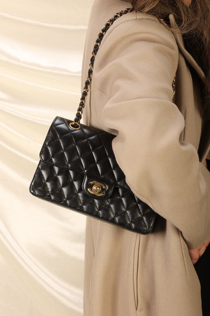 Chanel 2020 Caviar Small Double Flap