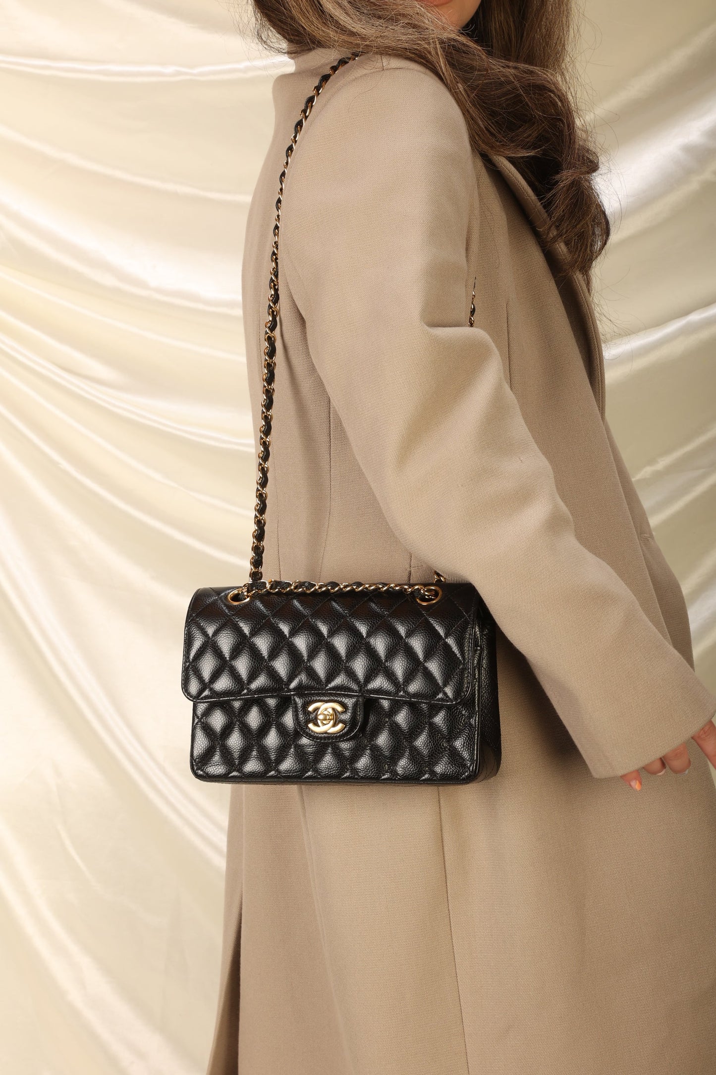 Chanel 2020 Caviar Small Double Flap